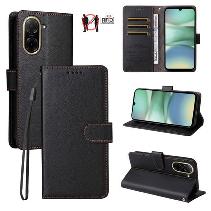 Litchi Texture RFID Blocking 3-Card Wallet Leather Phone Case, For Redmi 15a 5G, For Redmi Turbo 5 Max 5G / Poco X8 Pro Max 5G, For Redmi Turbo 5 5G / Poco X8 Pro 5G, For Redmi Note 15 Pro+ 5G Global 163.3mm, For Redmi Note 15 4G / 5G Global 164mm     ...