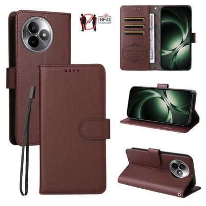 Litchi Texture RFID Blocking 3-Card Wallet Leather Phone Case, For Redmi 15a 5G, For Redmi Turbo 5 Max 5G / Poco X8 Pro Max 5G, For Redmi Turbo 5 5G / Poco X8 Pro 5G, For Redmi Note 15 Pro+ 5G Global 163.3mm, For Redmi Note 15 4G / 5G Global 164mm     ...