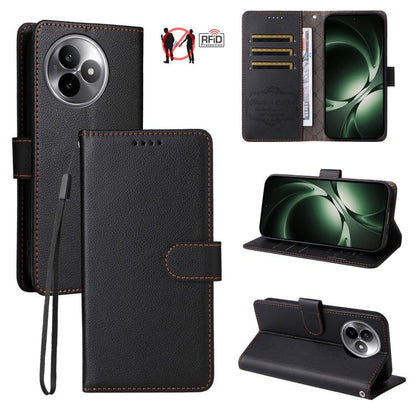 Litchi Texture RFID Blocking 3-Card Wallet Leather Phone Case, For Redmi 15a 5G, For Redmi Turbo 5 Max 5G / Poco X8 Pro Max 5G, For Redmi Turbo 5 5G / Poco X8 Pro 5G, For Redmi Note 15 Pro+ 5G Global 163.3mm, For Redmi Note 15 4G / 5G Global 164mm     ...
