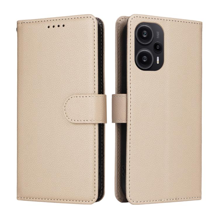Litchi Texture RFID Blocking 3-Card Wallet Leather Phone Case, For Redmi Note 12 Turbo / Poco F5, For Redmi 12C / 11A / Poco C55, For Redmi 10C / 10 India / 10 Power