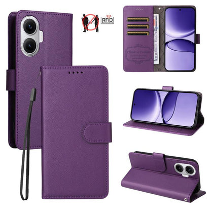 Litchi Texture RFID Blocking 3-Card Wallet Leather Phone Case, For Redmi 15a 5G, For Redmi Turbo 5 Max 5G / Poco X8 Pro Max 5G, For Redmi Turbo 5 5G / Poco X8 Pro 5G, For Redmi Note 15 Pro+ 5G Global 163.3mm, For Redmi Note 15 4G / 5G Global 164mm     ...