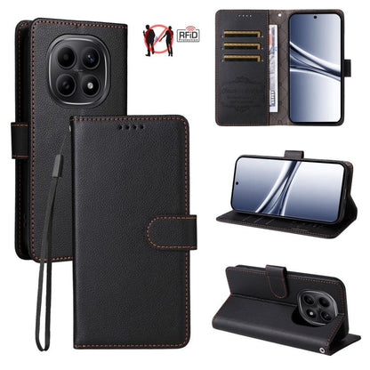 Litchi Texture RFID Blocking 3-Card Wallet Leather Phone Case, For Redmi 15a 5G, For Redmi Turbo 5 Max 5G / Poco X8 Pro Max 5G, For Redmi Turbo 5 5G / Poco X8 Pro 5G, For Redmi Note 15 Pro+ 5G Global 163.3mm, For Redmi Note 15 4G / 5G Global 164mm     ...