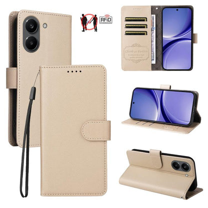 Litchi Texture RFID Blocking 3-Card Wallet Leather Phone Case, For Redmi 15a 5G, For Redmi Turbo 5 Max 5G / Poco X8 Pro Max 5G, For Redmi Turbo 5 5G / Poco X8 Pro 5G, For Redmi Note 15 Pro+ 5G Global 163.3mm, For Redmi Note 15 4G / 5G Global 164mm     ...