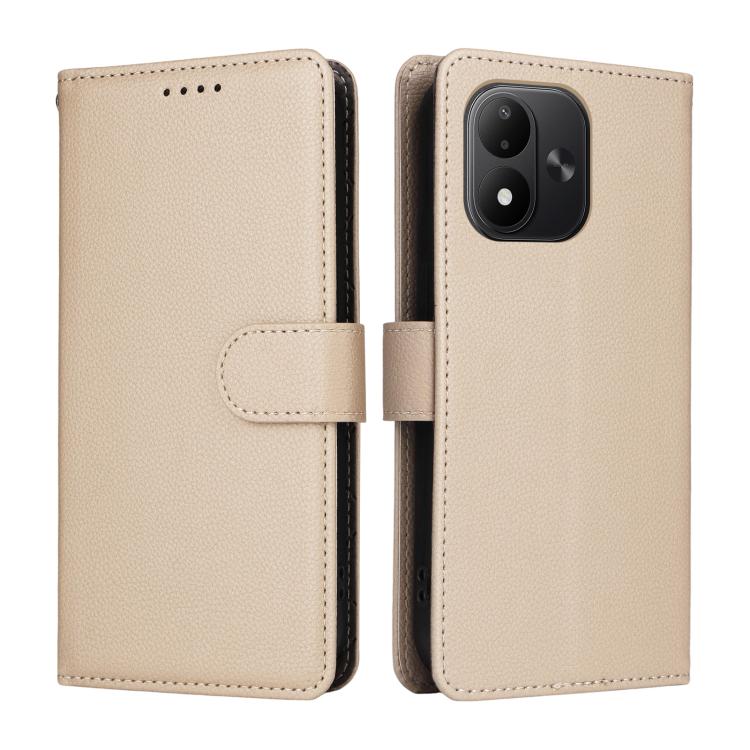 Litchi Texture RFID Blocking 3-Card Wallet Leather Phone Case, For Redmi Note 17 5G / 4G Global 171mm, For Redmi Note 17 Pro+ 5G Global 163mm, For Redmi 17 5G / 4G Global 170mm, For Redmi 15a 5G, For Redmi Turbo 5 Max 5G / Poco X8 Pro Max 5G           ...