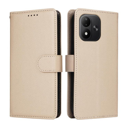 Litchi Texture RFID Blocking 3-Card Wallet Leather Phone Case, For Redmi Note 17 5G / 4G Global 171mm, For Redmi Note 17 Pro+ 5G Global 163mm, For Redmi 17 5G / 4G Global 170mm, For Redmi 15a 5G, For Redmi Turbo 5 Max 5G / Poco X8 Pro Max 5G           ...