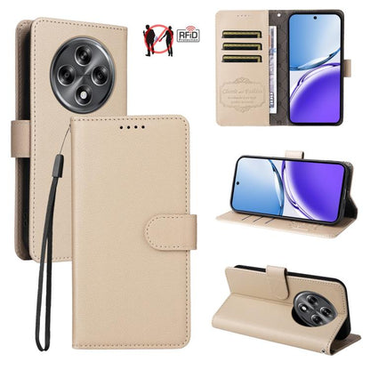 Litchi Texture RFID Blocking 3-Card Wallet Leather Phone Case, For Realme 16 Pro+ 5G, For Realme 16 Pro 5G, For Realme 15x 5G India / Realme C85 5G, For Realme C85 Pro 4G, For Realme 15T 5G, For Realme Narzo 80 Lite 4G / C71 India                      ...