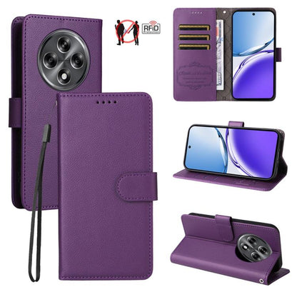 Litchi Texture RFID Blocking 3-Card Wallet Leather Phone Case, For Realme 16 Pro+ 5G, For Realme 16 Pro 5G, For Realme 15x 5G India / Realme C85 5G, For Realme C85 Pro 4G, For Realme 15T 5G, For Realme Narzo 80 Lite 4G / C71 India                      ...