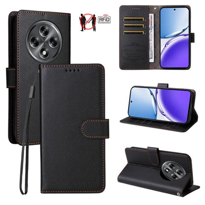 Litchi Texture RFID Blocking 3-Card Wallet Leather Phone Case, For Realme 16 Pro+ 5G, For Realme 16 Pro 5G, For Realme 15x 5G India / Realme C85 5G, For Realme C85 Pro 4G, For Realme 15T 5G, For Realme Narzo 80 Lite 4G / C71 India                      ...