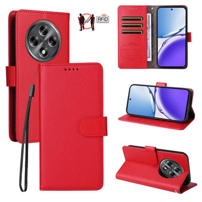 Litchi Texture RFID Blocking 3-Card Wallet Leather Phone Case, For Realme 16 Pro+ 5G, For Realme 16 Pro 5G, For Realme 15x 5G India / Realme C85 5G, For Realme C85 Pro 4G, For Realme 15T 5G, For Realme Narzo 80 Lite 4G / C71 India                      ...