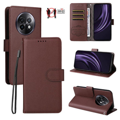 Litchi Texture RFID Blocking 3-Card Wallet Leather Phone Case, For Realme 16 Pro+ 5G, For Realme 16 Pro 5G, For Realme 15x 5G India / Realme C85 5G, For Realme C85 Pro 4G, For Realme 15T 5G, For Realme Narzo 80 Lite 4G / C71 India                      ...