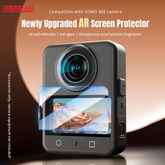 Protector de pantalla de vidrio templado antiexplosión STARTRC AR HD para DJI Osmo 360 (1 unidad)