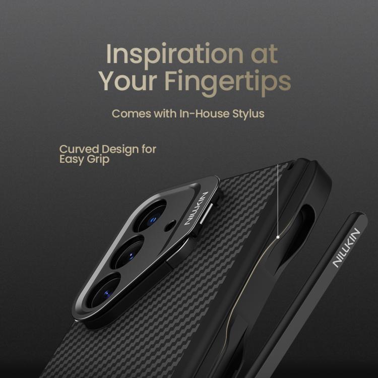NILLKIN Aramid Fiber Magnetic Version Phone Case with Stylus, For Samsung Galaxy Z Fold7 5G