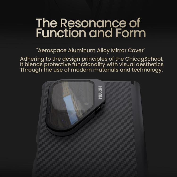 NILLKIN Coque de Téléphone Magnétique avec Miroir Transparent en Fibre d'Aramide, pour Samsung Galaxy Z Fold7 5G