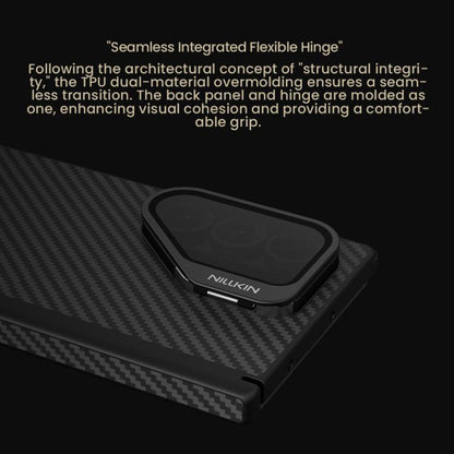 NILLKIN Coque de Téléphone Magnétique avec Miroir Transparent en Fibre d'Aramide, pour Samsung Galaxy Z Fold7 5G