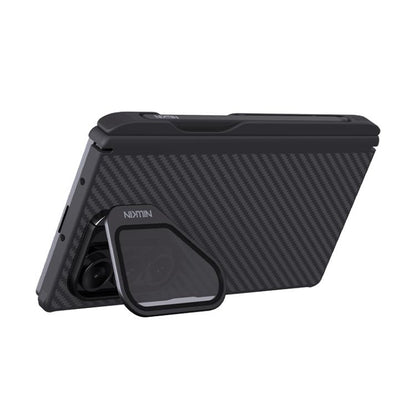NILLKIN Aramid Fiber Transparent Mirror Cover Magnetic Version Phone Case with Stylus, For Samsung Galaxy Z Fold7 5G