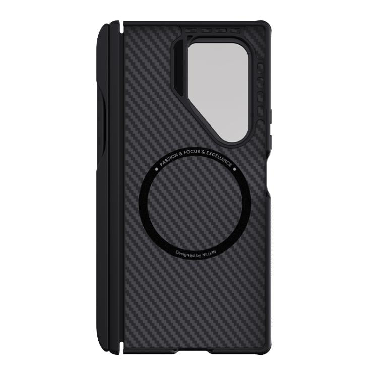 NILLKIN Aramid Fiber Transparent Mirror Cover Magnetic Version Phone Case with Stylus, For Samsung Galaxy Z Fold7 5G