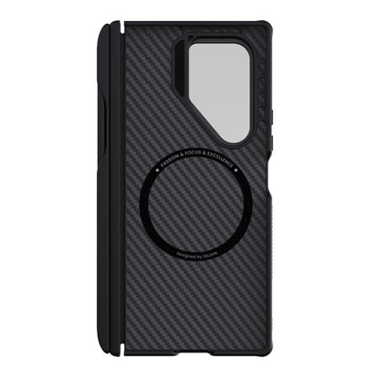 NILLKIN Aramid Fiber Transparent Mirror Cover Magnetic Version Phone Case with Stylus, For Samsung Galaxy Z Fold7 5G