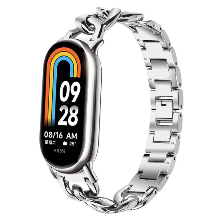 xDfind Single-row Denim Chain Stainless Steel Watch Band, For Xiaomi Smart Band 11 / 10 / 9 / 8