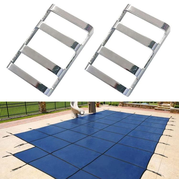 Boucle de barre en acier inoxydable pour enceinte de piscine, boucle fixe de couverture de sécurité de piscine, 3 pièces/paquet