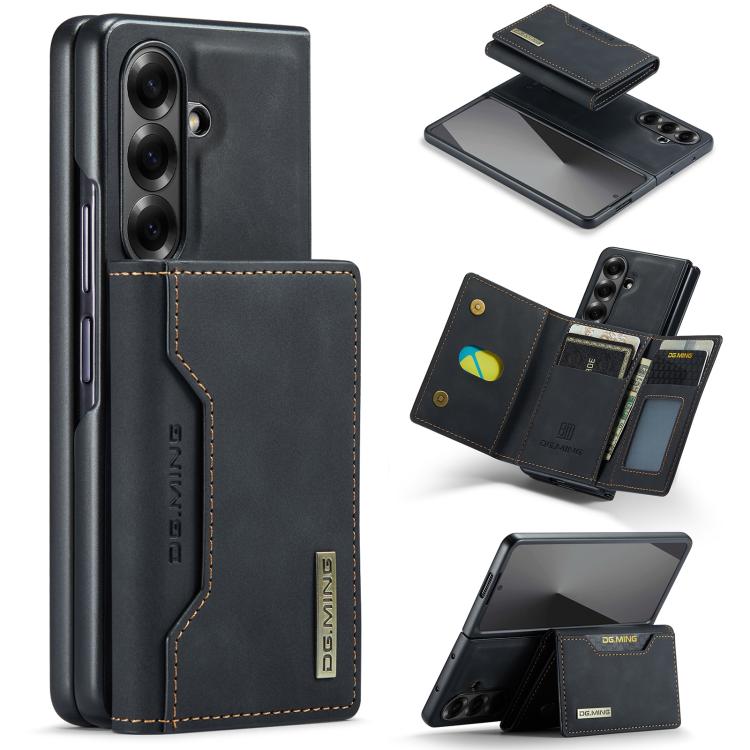 DG.MING M2 Series 3-Fold Multi Card Bag hybrid Magnetic Phone Case with Long Lanyard, For Galaxy Z Fold8 Ultra 5G, For Galaxy Z Flip8 5G, For Galaxy Z Fold7 5G, For Samsung Galaxy Z Flip7 5G