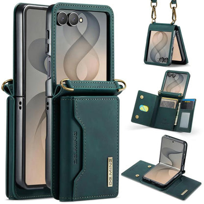 DG.MING M2 Series 3-Fold Multi Card Bag hybrid Magnetic Phone Case with Long Lanyard, For Galaxy Z Fold8 Ultra 5G, For Galaxy Z Flip8 5G, For Galaxy Z Fold7 5G, For Samsung Galaxy Z Flip7 5G