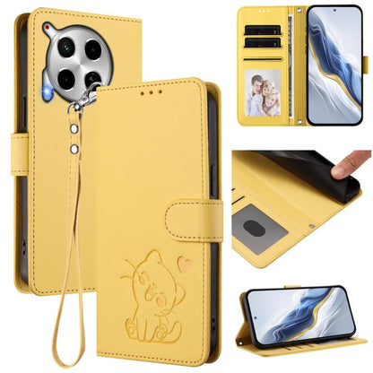 Embossed Heart Cat Leather Phone Case with Hand Strap, For Tecno Camon 30 Pro, For Tecno Camon 30 Premier 5G, For Tecno Camon 30 4G / 5G, For Tecno Pova 6 Pro 5G, For Tecno Spark 20 Pro+ 4G, For Tecno Pova 5 Pro, For Tecno Pova Neo 3, For Tecno Pova 5 ...