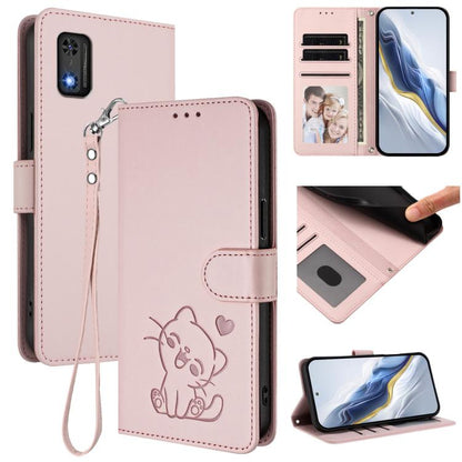 Embossed Heart Cat Leather Phone Case with Hand Strap, For Tecno Spark 30 5G / Pova 6 Neo 5G, For Tecno Spark 30 Pro 4G, For Tecno Spark 30 4G, For Tecno Spark Go 5G 2025 / Hot 60i 5G, For Tecno Spark 30C 4G, For Tecno Spark 20 Pro 5G                  ...