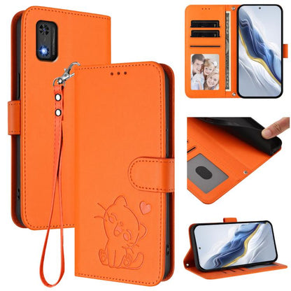 Embossed Heart Cat Leather Phone Case with Hand Strap, For Tecno Spark 30 5G / Pova 6 Neo 5G, For Tecno Spark 30 Pro 4G, For Tecno Spark 30 4G, For Tecno Spark Go 5G 2025 / Hot 60i 5G, For Tecno Spark 30C 4G, For Tecno Spark 20 Pro 5G                  ...