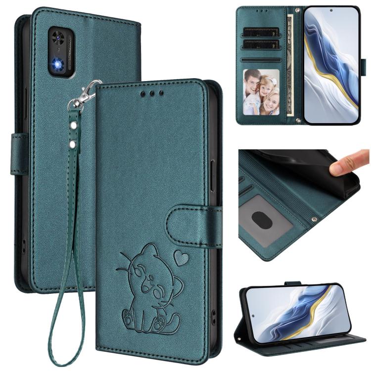 Embossed Heart Cat Leather Phone Case with Hand Strap, For Tecno Spark 30 5G / Pova 6 Neo 5G, For Tecno Spark 30 Pro 4G, For Tecno Spark 30 4G, For Tecno Spark Go 5G 2025 / Hot 60i 5G, For Tecno Spark 30C 4G, For Tecno Spark 20 Pro 5G                  ...