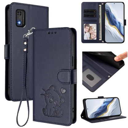 Embossed Heart Cat Leather Phone Case with Hand Strap, For Tecno Spark 30 5G / Pova 6 Neo 5G, For Tecno Spark 30 Pro 4G, For Tecno Spark 30 4G, For Tecno Spark Go 5G 2025 / Hot 60i 5G, For Tecno Spark 30C 4G, For Tecno Spark 20 Pro 5G                  ...