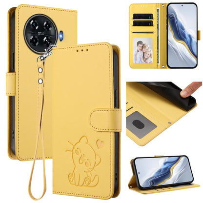 Embossed Heart Cat Leather Phone Case with Hand Strap, For Tecno Camon 30 Pro, For Tecno Camon 30 Premier 5G, For Tecno Camon 30 4G / 5G, For Tecno Pova 6 Pro 5G, For Tecno Spark 20 Pro+ 4G, For Tecno Pova 5 Pro, For Tecno Pova Neo 3, For Tecno Pova 5 ...