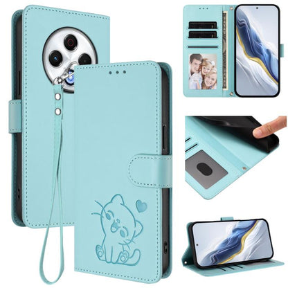 Embossed Heart Cat Leather Phone Case with Hand Strap, For Tecno Spark 30 5G / Pova 6 Neo 5G, For Tecno Spark 30 Pro 4G, For Tecno Spark 30 4G, For Tecno Spark Go 5G 2025 / Hot 60i 5G, For Tecno Spark 30C 4G, For Tecno Spark 20 Pro 5G                  ...