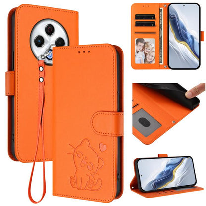 Embossed Heart Cat Leather Phone Case with Hand Strap, For Tecno Spark 30 5G / Pova 6 Neo 5G, For Tecno Spark 30 Pro 4G, For Tecno Spark 30 4G, For Tecno Spark Go 5G 2025 / Hot 60i 5G, For Tecno Spark 30C 4G, For Tecno Spark 20 Pro 5G                  ...