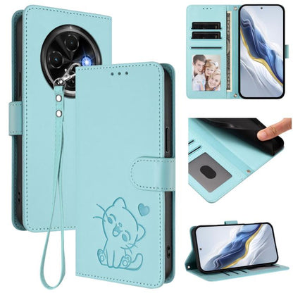 Embossed Heart Cat Leather Phone Case with Hand Strap, For Tecno Spark 30 5G / Pova 6 Neo 5G, For Tecno Spark 30 Pro 4G, For Tecno Spark 30 4G, For Tecno Spark Go 5G 2025 / Hot 60i 5G, For Tecno Spark 30C 4G, For Tecno Spark 20 Pro 5G                  ...