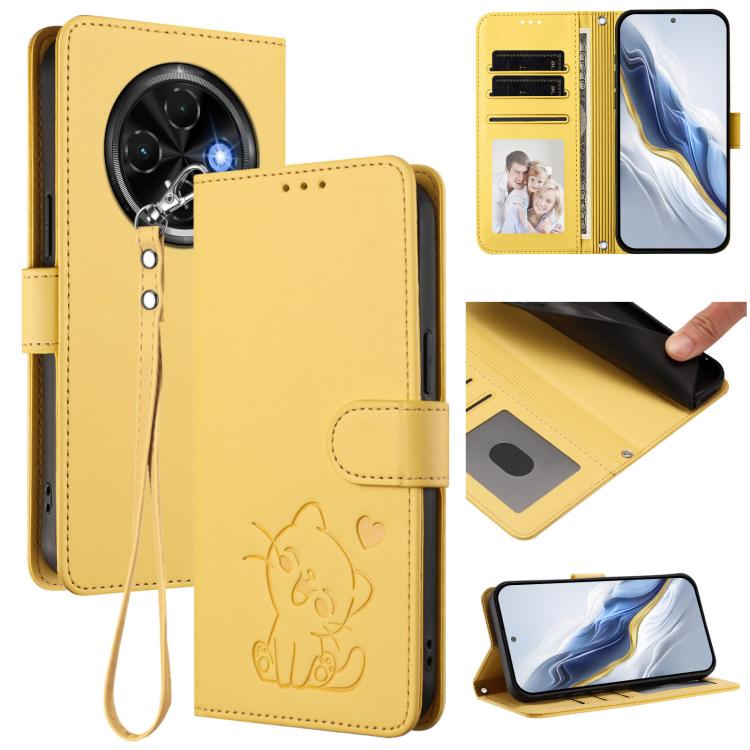 Embossed Heart Cat Leather Phone Case with Hand Strap, For Tecno Spark 30 5G / Pova 6 Neo 5G, For Tecno Spark 30 Pro 4G, For Tecno Spark 30 4G, For Tecno Spark Go 5G 2025 / Hot 60i 5G, For Tecno Spark 30C 4G, For Tecno Spark 20 Pro 5G                  ...