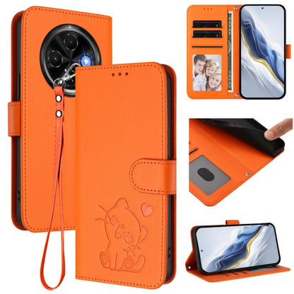 Embossed Heart Cat Leather Phone Case with Hand Strap, For Tecno Spark 30 5G / Pova 6 Neo 5G, For Tecno Spark 30 Pro 4G, For Tecno Spark 30 4G, For Tecno Spark Go 5G 2025 / Hot 60i 5G, For Tecno Spark 30C 4G, For Tecno Spark 20 Pro 5G                  ...