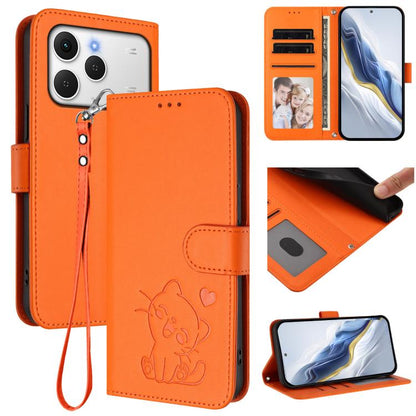 Embossed Heart Cat Leather Phone Case with Hand Strap, For Tecno Camon 50 Pro 4G, For Tecno Camon 50 4G, For Tecno Spark Go 2024 4G / 20C 4G, For Tecno Spark 40C, For Tecno Pova 7 Pro 5G, For Tecno Pova 7 5G 2025, For Tecno Spark 40 Pro+ 4G            ...