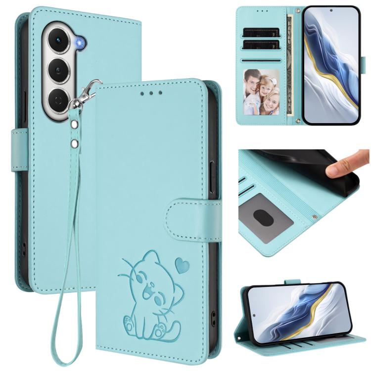 Embossed Heart Cat Leather Phone Case with Hand Strap, For Tecno Camon 50 Pro 4G, For Tecno Camon 50 4G, For Tecno Spark Go 2024 4G / 20C 4G, For Tecno Spark 40C, For Tecno Pova 7 Pro 5G, For Tecno Pova 7 5G 2025, For Tecno Spark 40 Pro+ 4G            ...