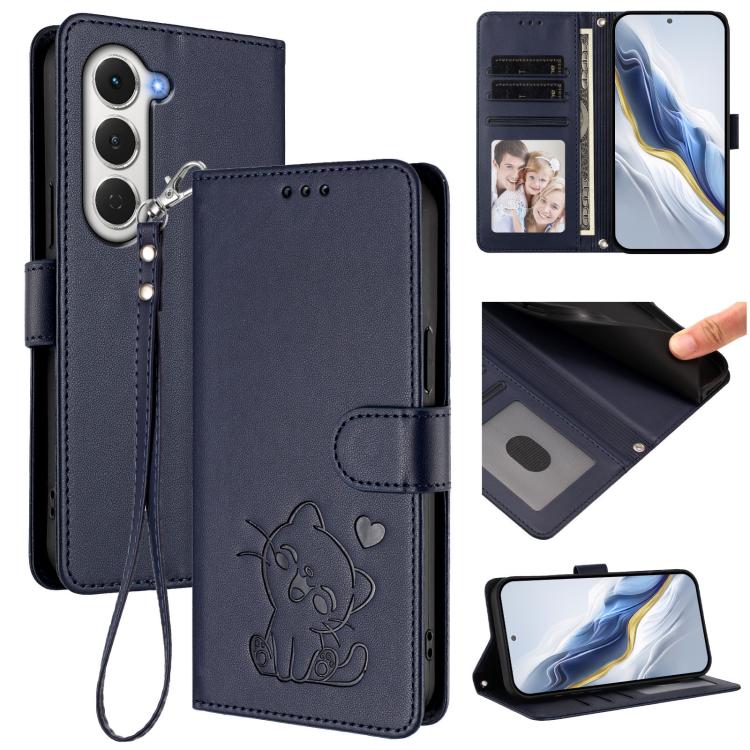 Embossed Heart Cat Leather Phone Case with Hand Strap, For Tecno Camon 50 Pro 4G, For Tecno Camon 50 4G, For Tecno Spark Go 2024 4G / 20C 4G, For Tecno Spark 40C, For Tecno Pova 7 Pro 5G, For Tecno Pova 7 5G 2025, For Tecno Spark 40 Pro+ 4G            ...