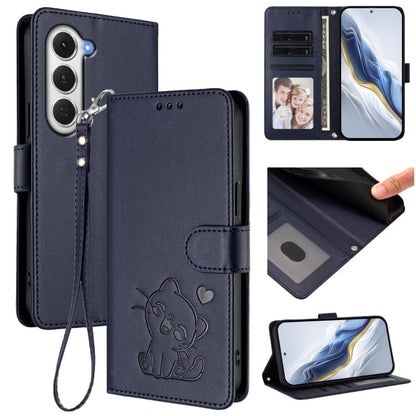 Embossed Heart Cat Leather Phone Case with Hand Strap, For Tecno Camon 50 Pro 4G, For Tecno Camon 50 4G, For Tecno Spark Go 2024 4G / 20C 4G, For Tecno Spark 40C, For Tecno Pova 7 Pro 5G, For Tecno Pova 7 5G 2025, For Tecno Spark 40 Pro+ 4G            ...