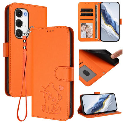 Embossed Heart Cat Leather Phone Case with Hand Strap, For Tecno Camon 50 Pro 4G, For Tecno Camon 50 4G, For Tecno Spark Go 2024 4G / 20C 4G, For Tecno Spark 40C, For Tecno Pova 7 Pro 5G, For Tecno Pova 7 5G 2025, For Tecno Spark 40 Pro+ 4G            ...