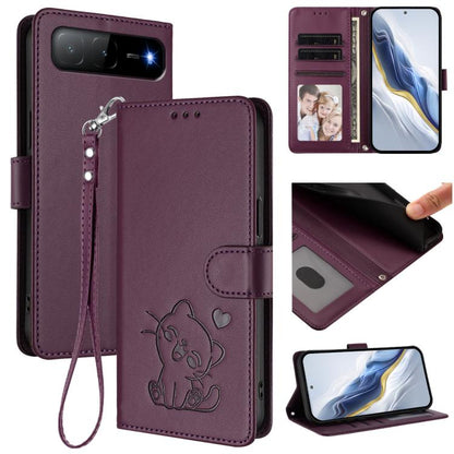 Embossed Heart Cat Leather Phone Case with Hand Strap, For Tecno Spark 30 5G / Pova 6 Neo 5G, For Tecno Spark 30 Pro 4G, For Tecno Spark 30 4G, For Tecno Spark Go 5G 2025 / Hot 60i 5G, For Tecno Spark 30C 4G, For Tecno Spark 20 Pro 5G                  ...