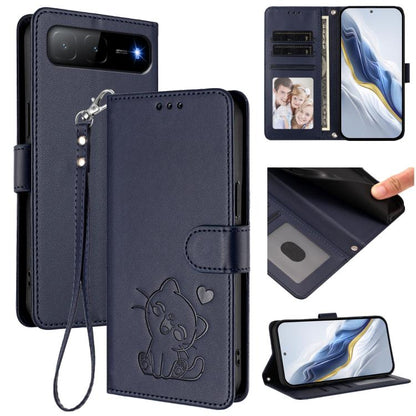 Embossed Heart Cat Leather Phone Case with Hand Strap, For Tecno Spark 30 5G / Pova 6 Neo 5G, For Tecno Spark 30 Pro 4G, For Tecno Spark 30 4G, For Tecno Spark Go 5G 2025 / Hot 60i 5G, For Tecno Spark 30C 4G, For Tecno Spark 20 Pro 5G                  ...