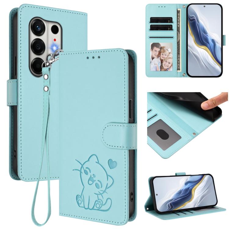 Embossed Heart Cat Leather Phone Case with Hand Strap, For Tecno Camon 50 Pro 4G, For Tecno Camon 50 4G, For Tecno Spark Go 2024 4G / 20C 4G, For Tecno Spark 40C, For Tecno Pova 7 Pro 5G, For Tecno Pova 7 5G 2025, For Tecno Spark 40 Pro+ 4G            ...