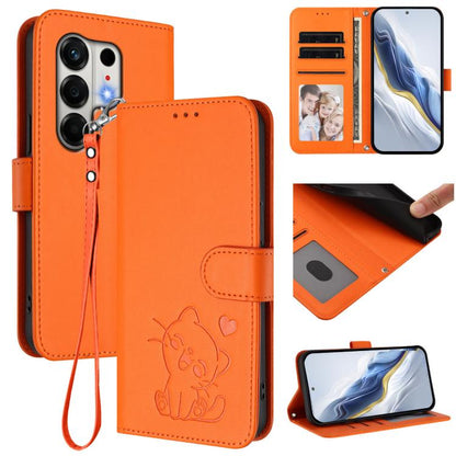 Embossed Heart Cat Leather Phone Case with Hand Strap, For Tecno Camon 50 Pro 4G, For Tecno Camon 50 4G, For Tecno Spark Go 2024 4G / 20C 4G, For Tecno Spark 40C, For Tecno Pova 7 Pro 5G, For Tecno Pova 7 5G 2025, For Tecno Spark 40 Pro+ 4G            ...