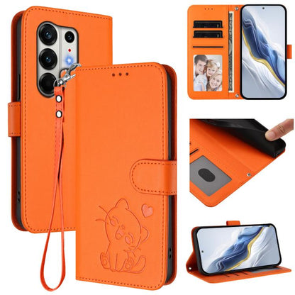 Embossed Heart Cat Leather Phone Case with Hand Strap, For Tecno Camon 50 Pro 4G, For Tecno Camon 50 4G, For Tecno Spark Go 2024 4G / 20C 4G, For Tecno Spark 40C, For Tecno Pova 7 Pro 5G, For Tecno Pova 7 5G 2025, For Tecno Spark 40 Pro+ 4G            ...