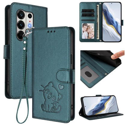 Embossed Heart Cat Leather Phone Case with Hand Strap, For Tecno Camon 50 Pro 4G, For Tecno Camon 50 4G, For Tecno Spark Go 2024 4G / 20C 4G, For Tecno Spark 40C, For Tecno Pova 7 Pro 5G, For Tecno Pova 7 5G 2025, For Tecno Spark 40 Pro+ 4G            ...