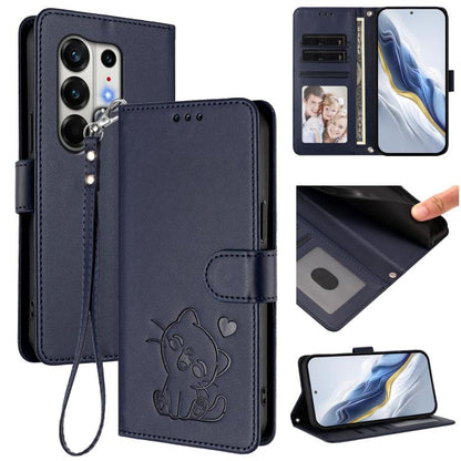 Embossed Heart Cat Leather Phone Case with Hand Strap, For Tecno Camon 50 Pro 4G, For Tecno Camon 50 4G, For Tecno Spark Go 2024 4G / 20C 4G, For Tecno Spark 40C, For Tecno Pova 7 Pro 5G, For Tecno Pova 7 5G 2025, For Tecno Spark 40 Pro+ 4G            ...