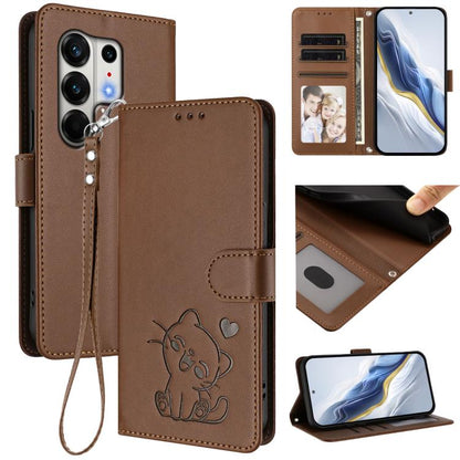 Embossed Heart Cat Leather Phone Case with Hand Strap, For Tecno Camon 50 Pro 4G, For Tecno Camon 50 4G, For Tecno Spark Go 2024 4G / 20C 4G, For Tecno Spark 40C, For Tecno Pova 7 Pro 5G, For Tecno Pova 7 5G 2025, For Tecno Spark 40 Pro+ 4G            ...