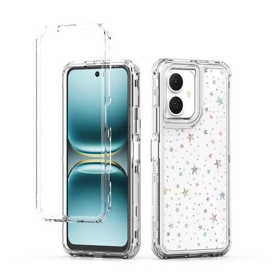 Transparent Acrylic Laser Paper Phone Case, For Tecno Pop 10 4G, For Tecno Spark 30 Pro 4G, For Tecno Spark 30 4G, For Tecno Spark 30C, For Tecno Spark Go 1, For Tecno Pova 6, For Tecno Camon 30 Pro, For Tecno Camon 30, For Tecno Spark 20 Pro+         ...